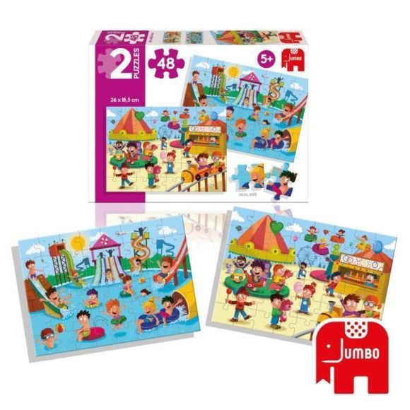 2 Puzzles 48 pièces – Parc Aquatique et Fête Foraine – Image 3