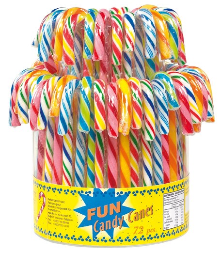 Tubo de 72 Candy Canes aux fruits 1kg – Image 2