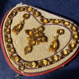 Parure Citrine Romance Antique