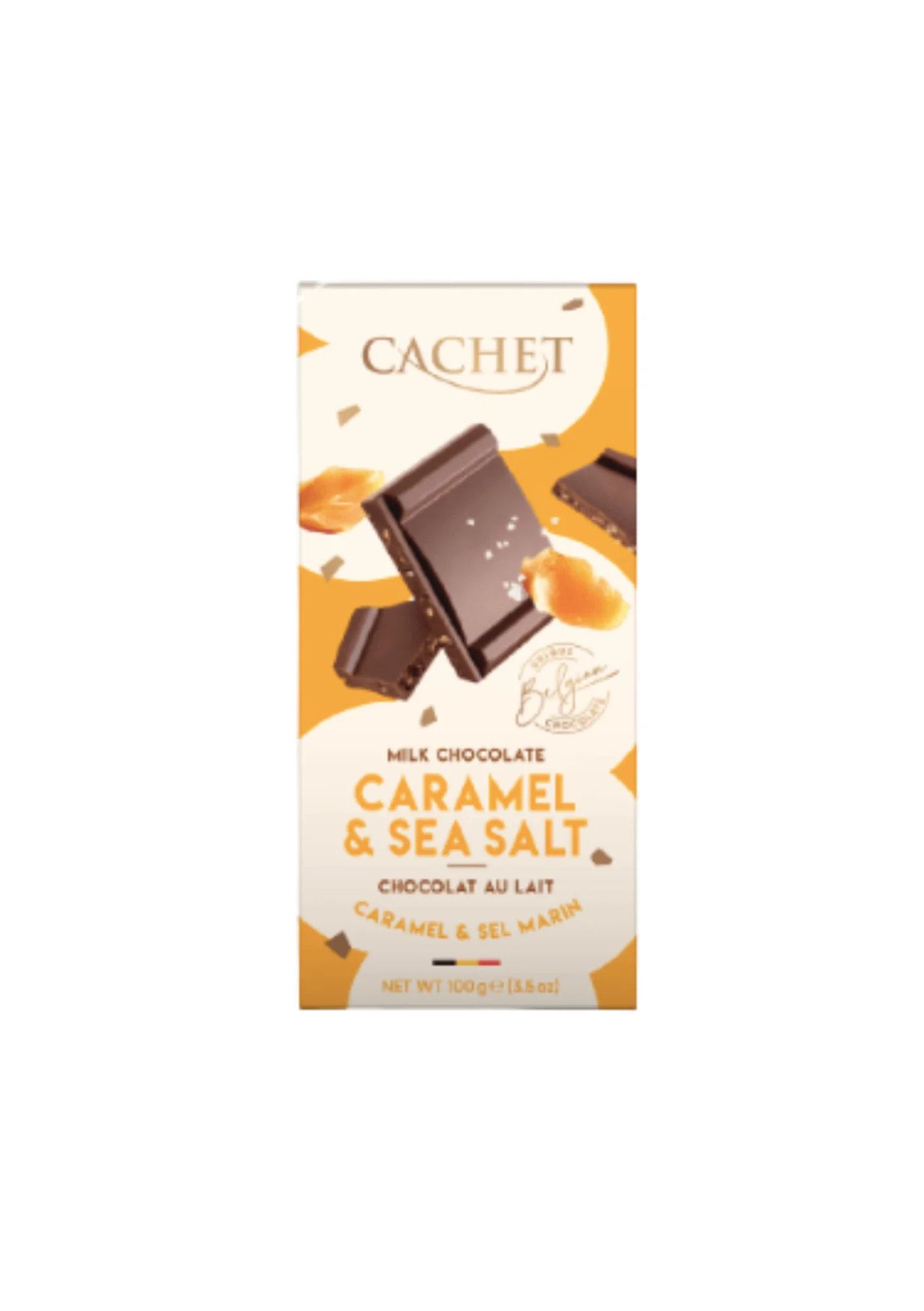CACHET Caramel & sea salt choc. lait 100g – Image 2