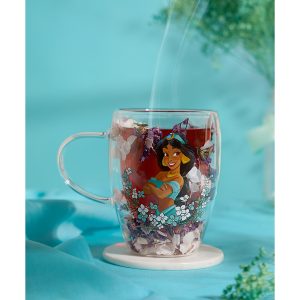 DISNEY PRINCESSES – Jasmine – Verre avec Fleurs Sechées 300ml