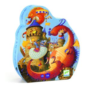 PUZZLE Vaillant et le dragon 54 pièces