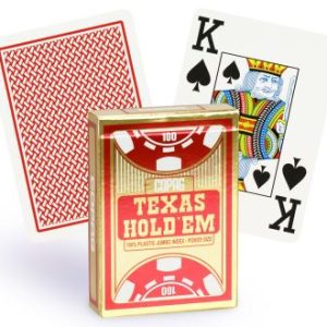 Jeu de Cartes POKER COPAG en plastique Dos Rouge