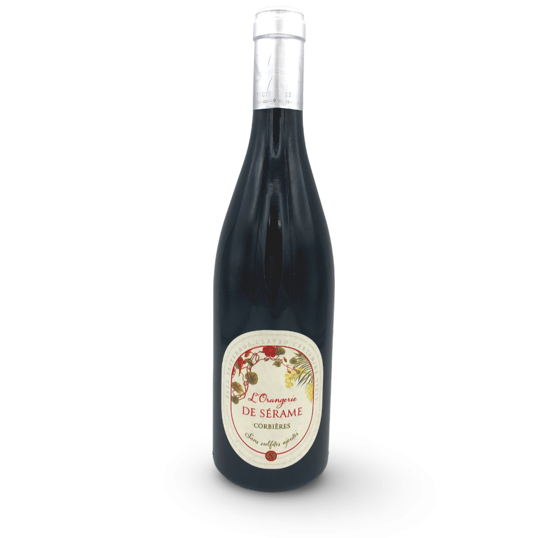 LANGUEDOC L’ORANGERIE DE SERAME CORBIERES ROUGE SANS SULFITES AJOUTES 2022 – Image 2