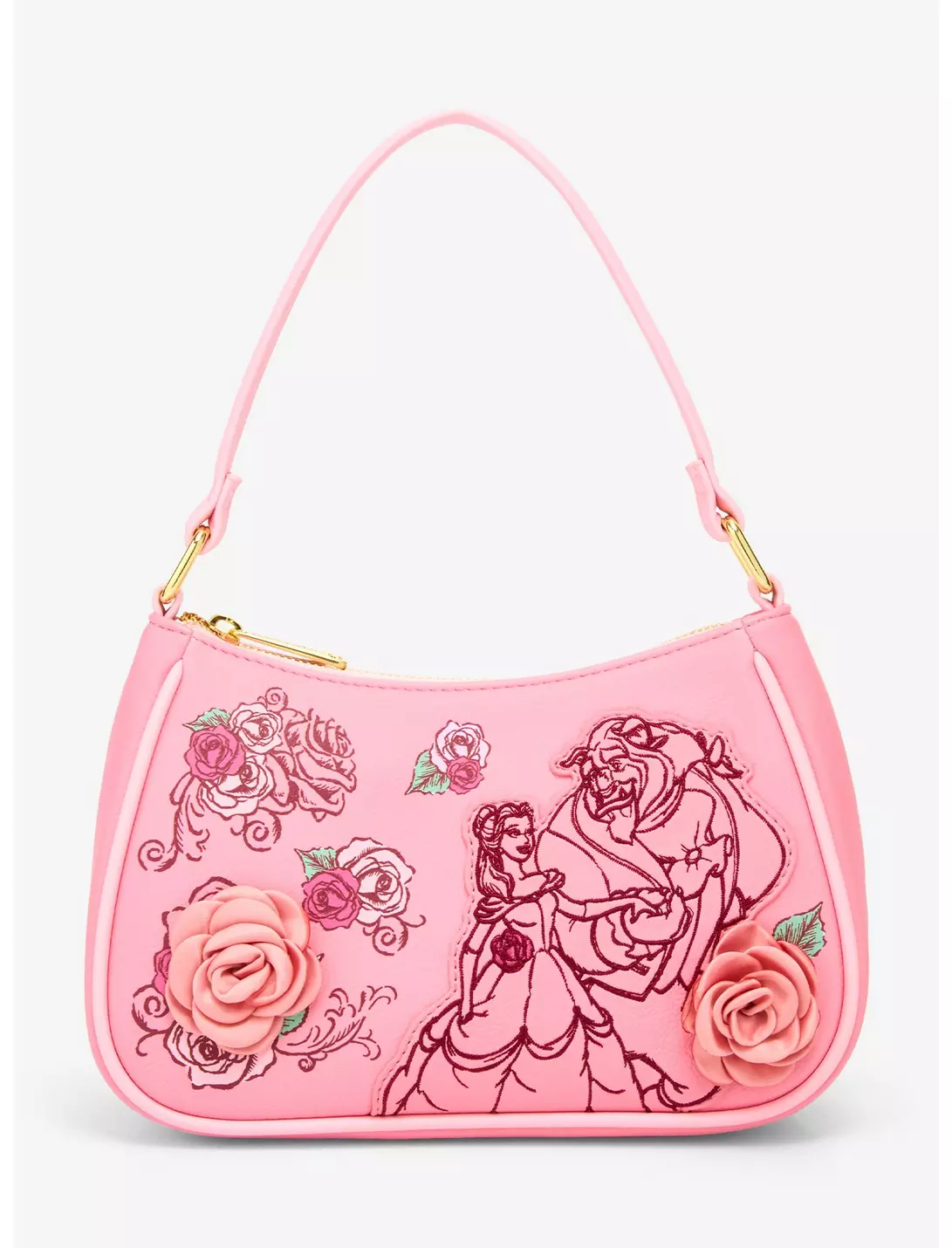 Loungefly Disney La belle et la bête – Pink Roses – Sac à bandoulière – Image 2