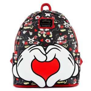 Sac à dos Loungefly Disney Mickey et Minnie Valentin