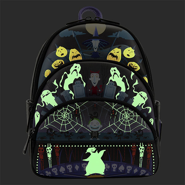 Sac à dos Loungefly Lock Shock Barrel Oogie Boogie – Image 3