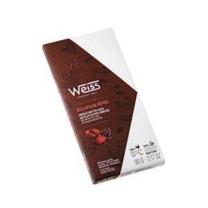 Tablette de chocolat noir – Éclats de Fève 70% – 90g Weiss
