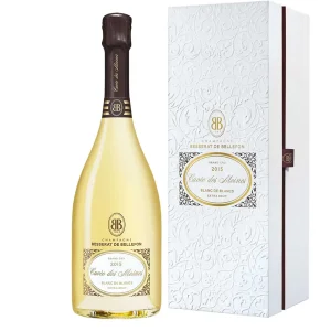 Besserat de Bellefon Cuvée des Moines Blanc de Blancs millésime 2015 Extra Brut bouteille avec coffret