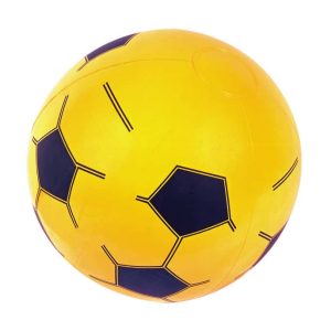 BALLON DE PLAGE GONFLABLE DIAMÈTRE 41 CM – JAUNE