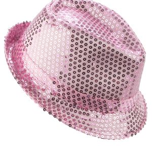 Chapeau Borsalino Rose Clair Sequins