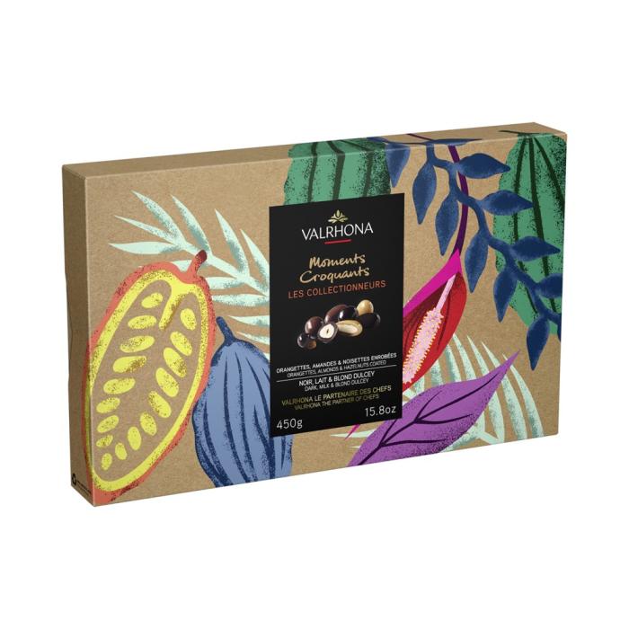 Coffret Les Collectionneurs amandes, noisettes et orange 450gr Valrhona – Image 3