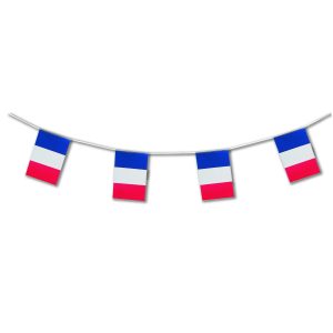 Guirlande Drapeaux de France 5 Mètres