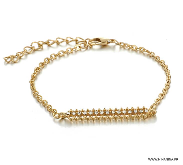 Ensemble de bracelets femme dorés style boheme chic – Image 7