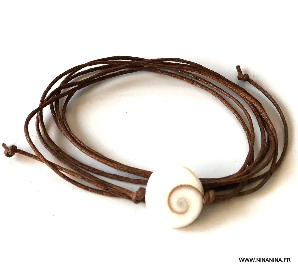 Bracelet cordon oeil de sainte lucie porte bonheur fait main en france – Image 4