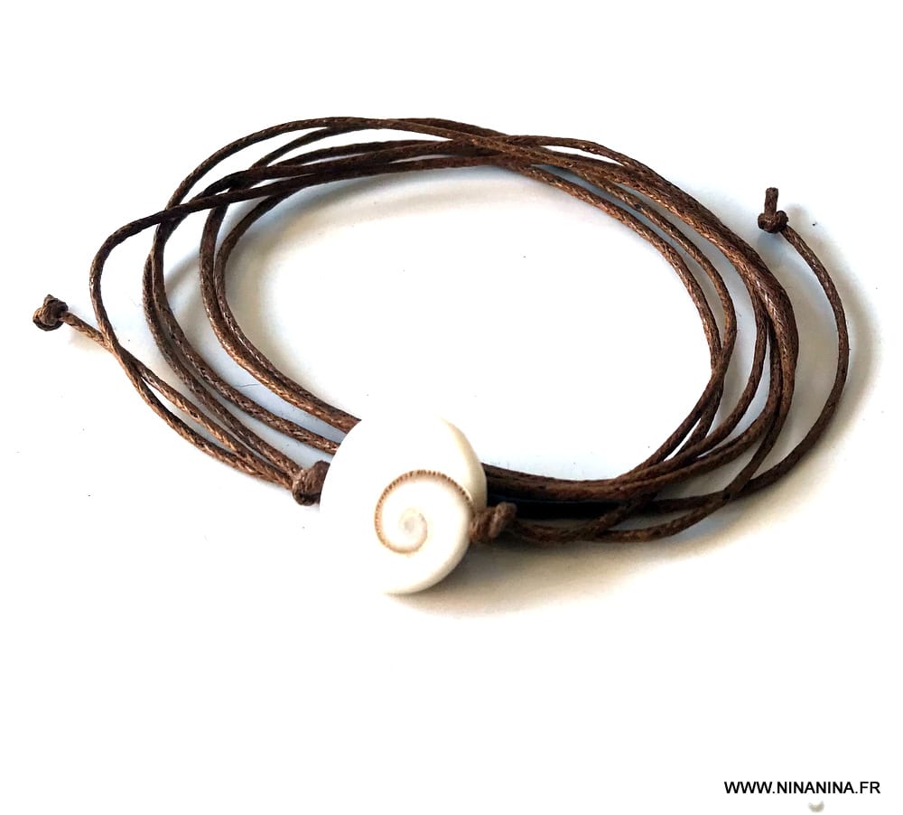 Bracelet cordon oeil de sainte lucie porte bonheur fait main en france – Image 7