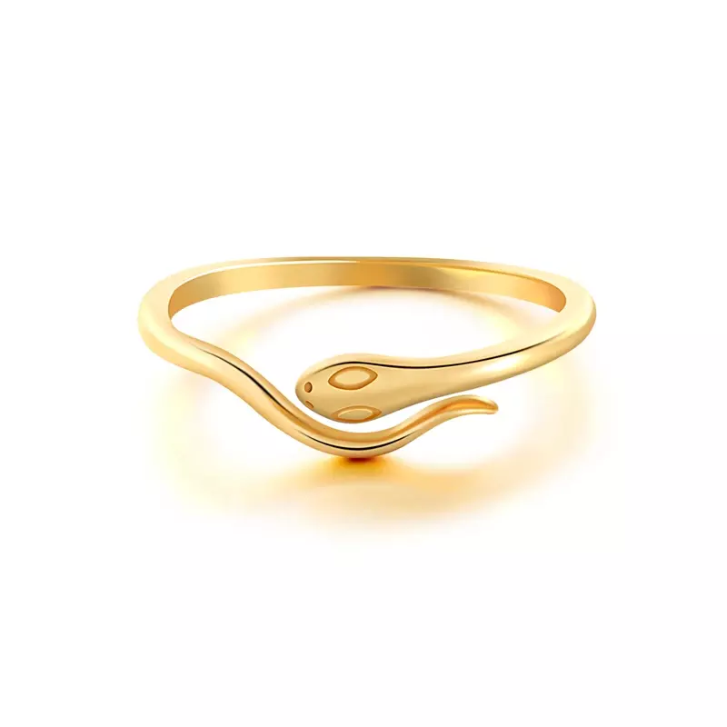 Bague Serpent Argent 925 Massif Réglable Femme – Image 6