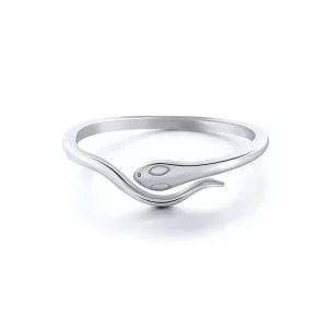 Bague Serpent Argent 925 Massif Réglable Femme