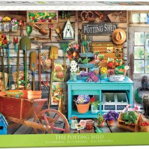 Puzzle 1000 pièces – Cabanon avec nécessaire de jardinage