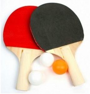 Lot 2 Raquettes de Tennis de Table et 3 Balles